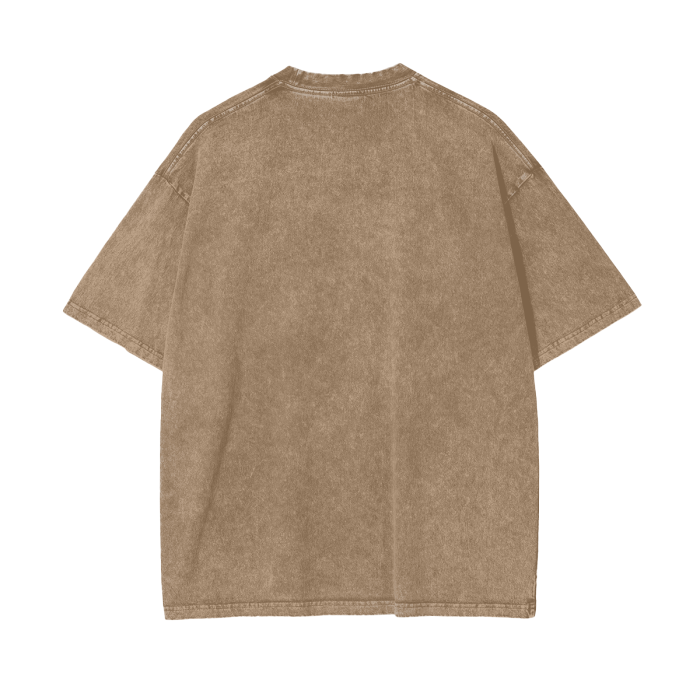 Streetwear Unisex Oversized Snow Wash T-Shirt