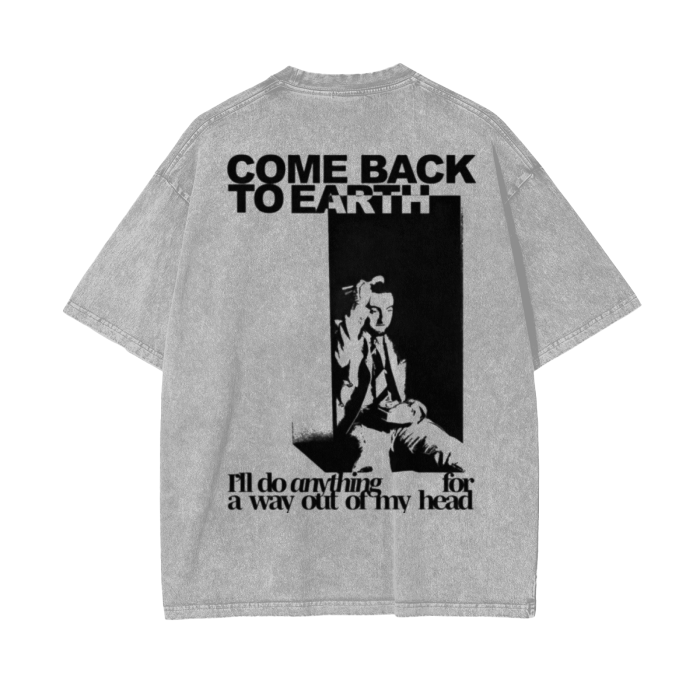 Streetwear Unisex Oversized Snow Wash T-Shirt