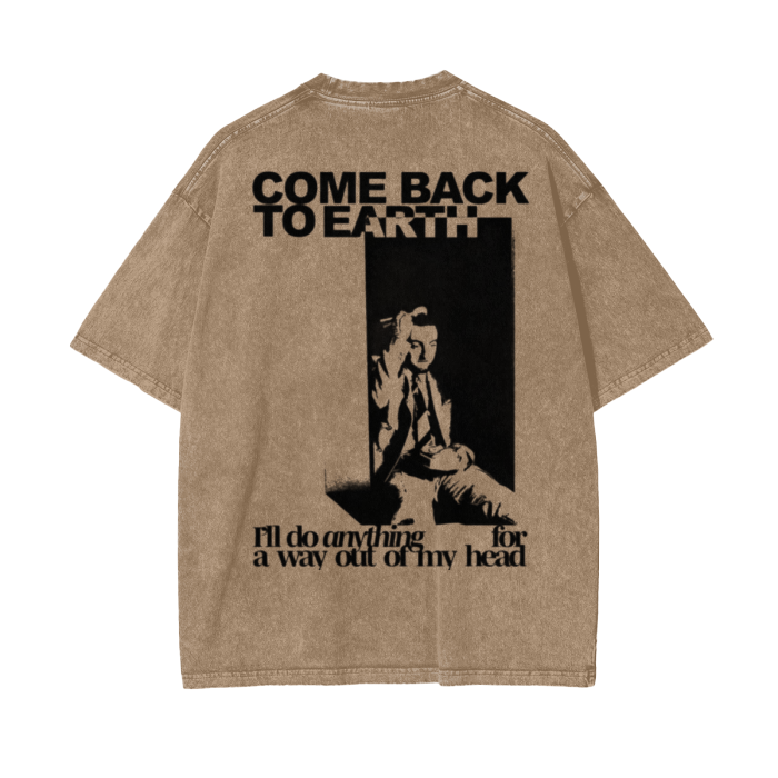 Streetwear Unisex Oversized Snow Wash T-Shirt