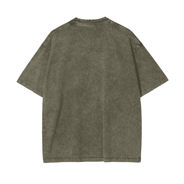Streetwear Unisex Oversized Snow Wash T-Shirt