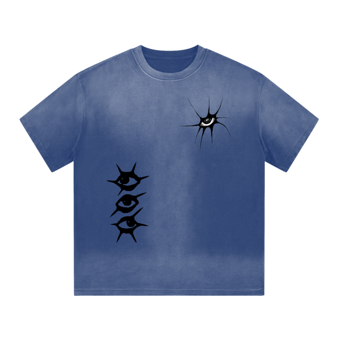 “I” Shaped Monkey Washed Drop Shoulder T-Shirt - 300 GSM