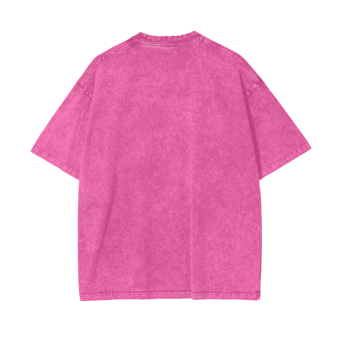 Streetwear Unisex Oversized Snow Wash T-Shirt