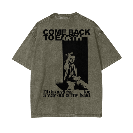 Streetwear Unisex Oversized Snow Wash T-Shirt