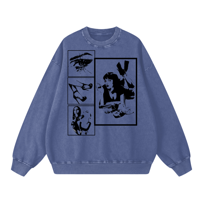 Acid Wash Oversize Sweatshirt - 360 GSM