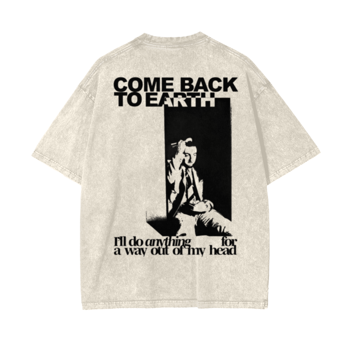 Streetwear Unisex Oversized Snow Wash T-Shirt