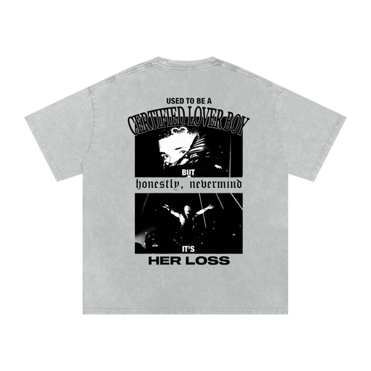 Acid Wash Oversize T-Shirt - 250 GSM