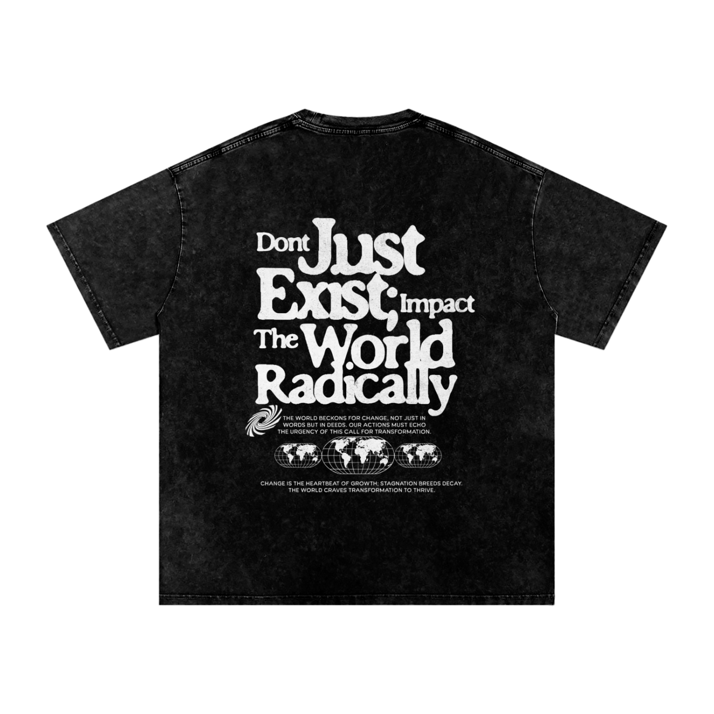 Acid Wash Oversize T-Shirt - 250 GSM