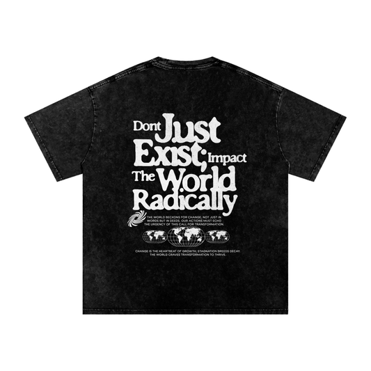 Acid Wash Oversize T-Shirt - 250 GSM