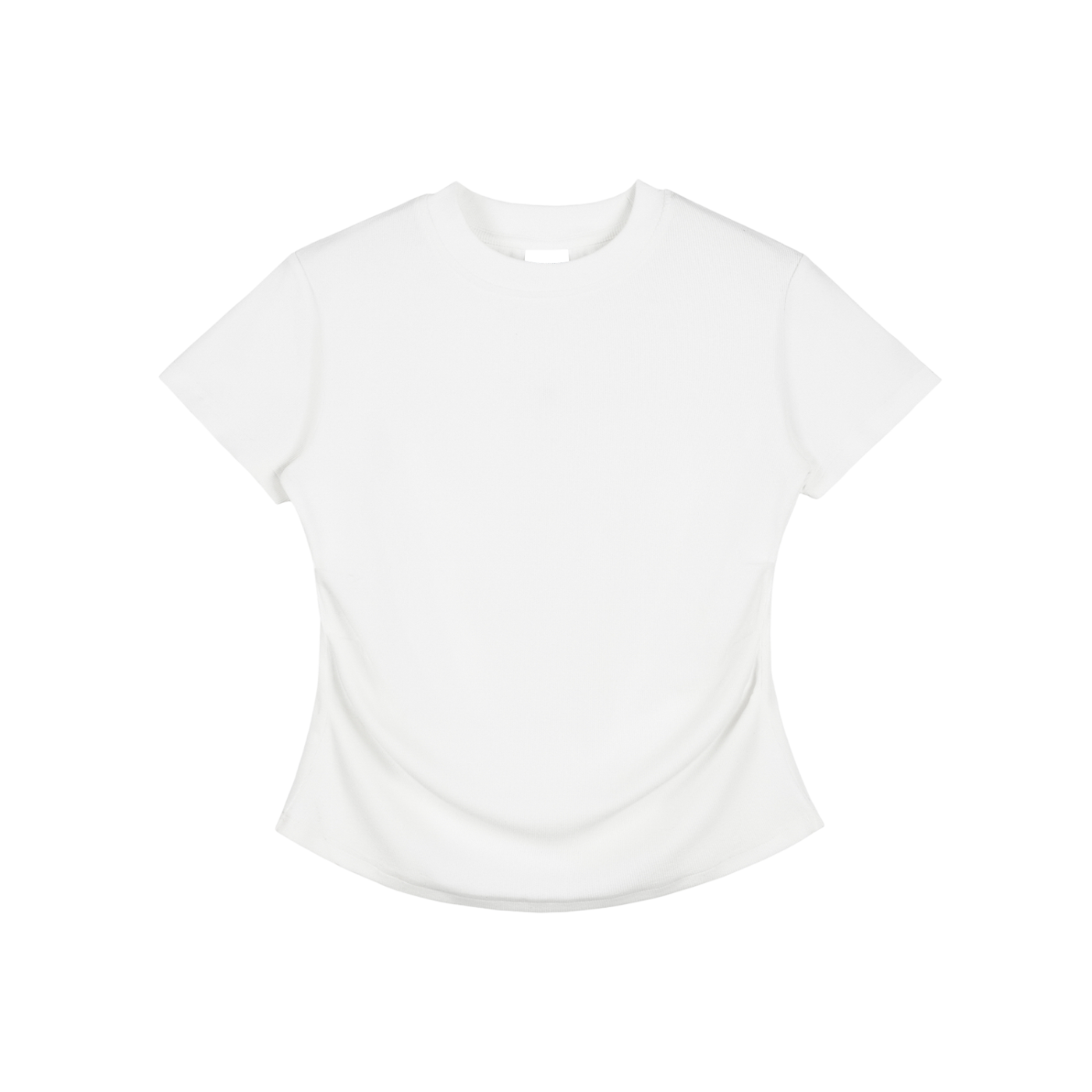 Vintaged-Wash Bodycon Cotton T-Shirt