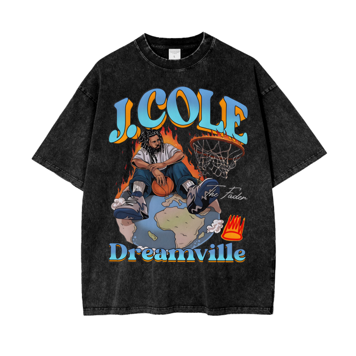 Acid Wash Oversize T-Shirt - 250 GSM