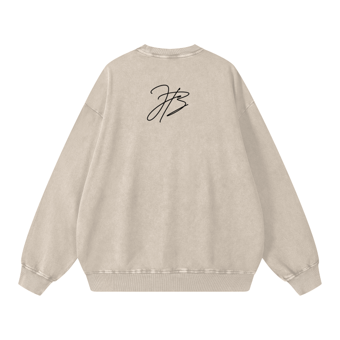Acid Wash Oversize Sweatshirt - 360 GSM