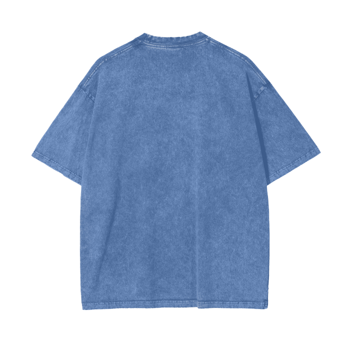 Streetwear Unisex Oversized Snow Wash T-Shirt