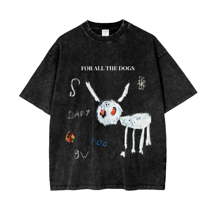 Acid Wash Oversize T-Shirt - 250 GSM