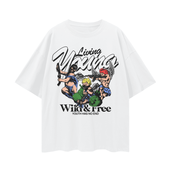 Oversize Deep Drop Shoulder Tee - 190 GSM