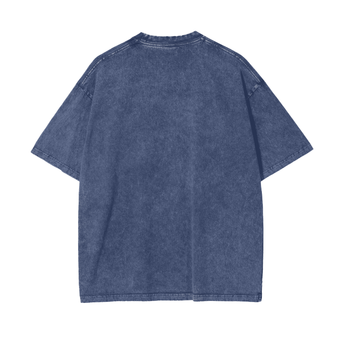 Streetwear Unisex Oversized Snow Wash T-Shirt
