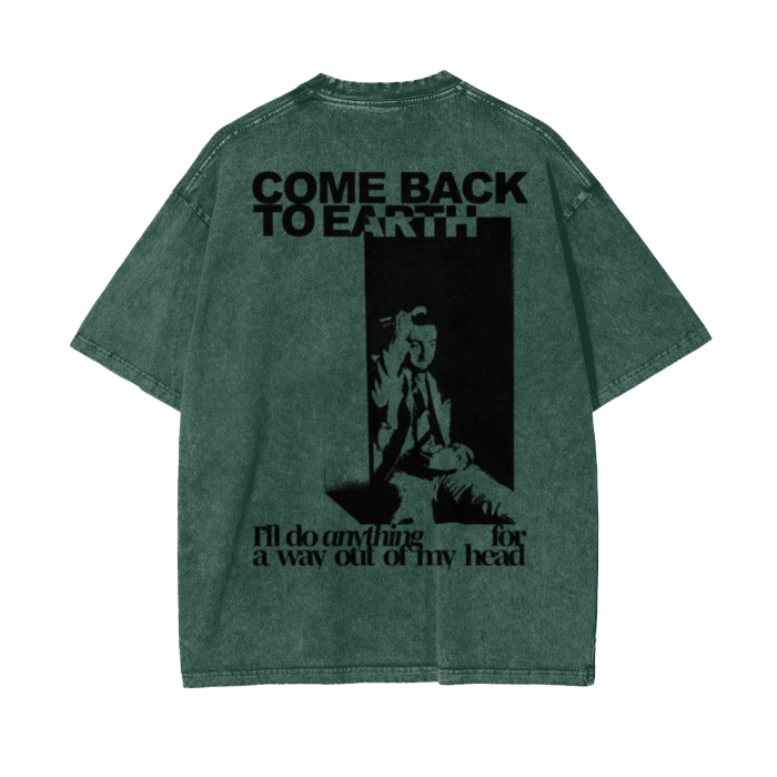 Streetwear Unisex Oversized Snow Wash T-Shirt