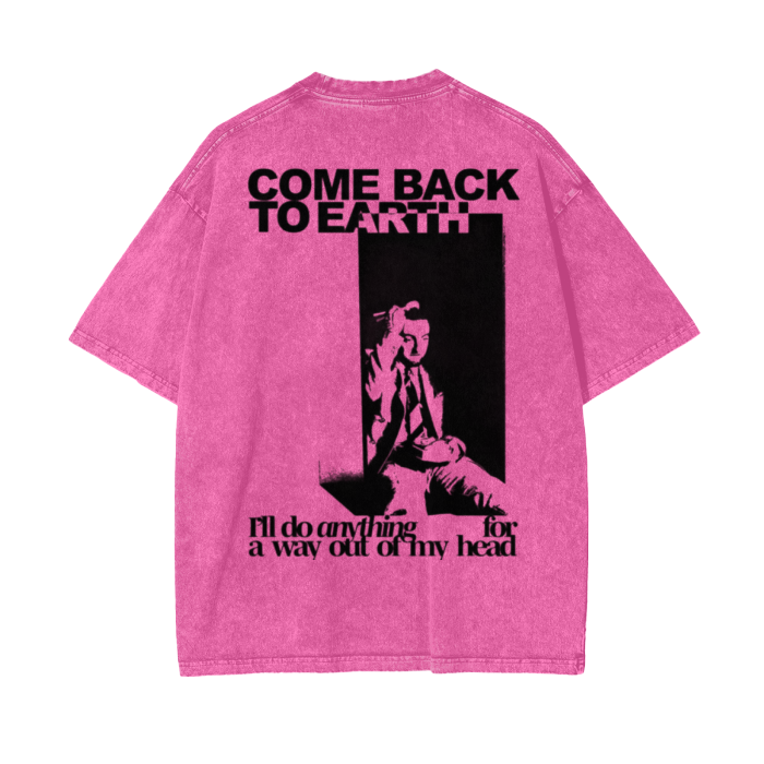 Streetwear Unisex Oversized Snow Wash T-Shirt