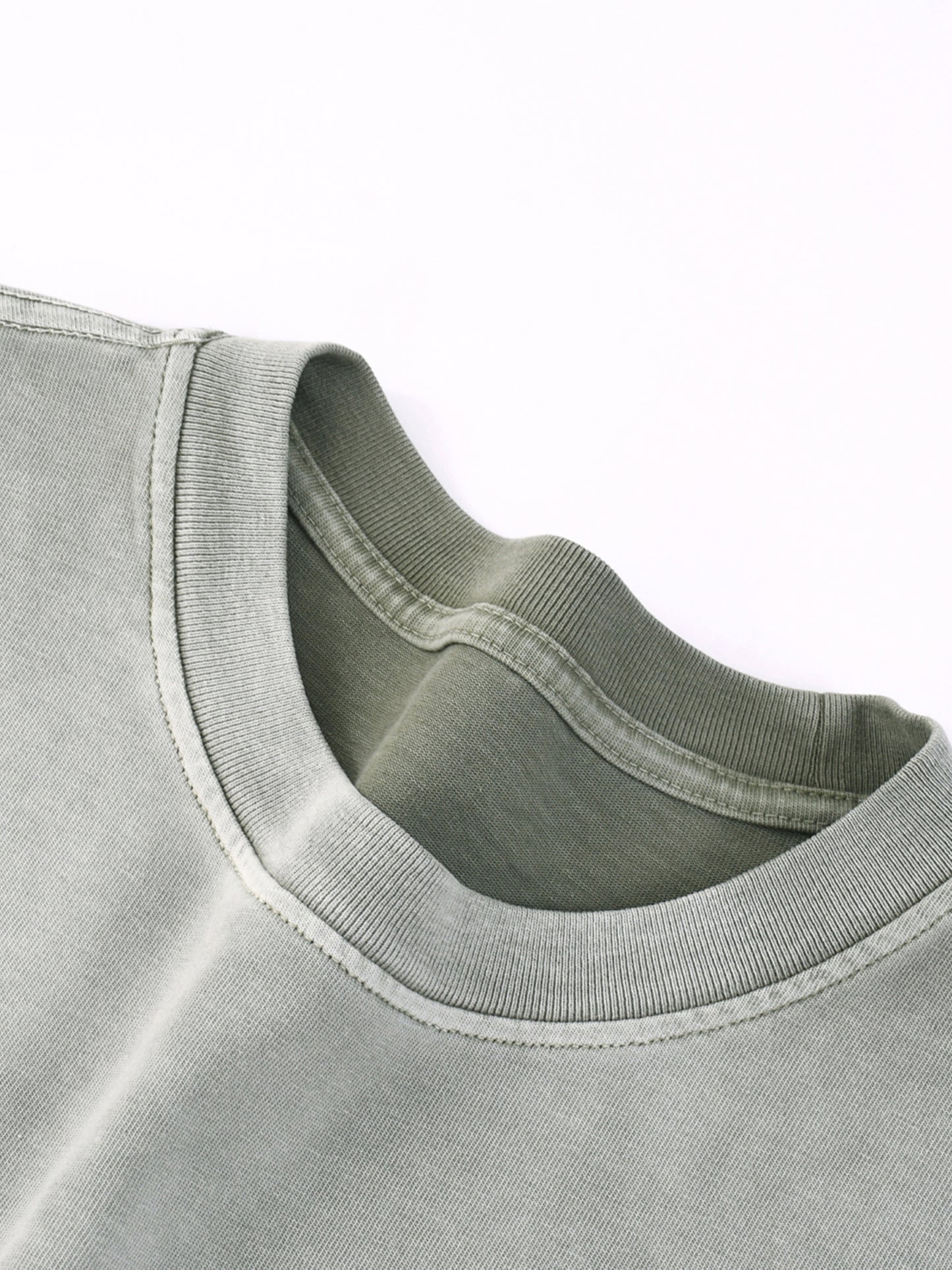 “I” Shaped Monkey Washed Drop Shoulder T-Shirt - 300 GSM